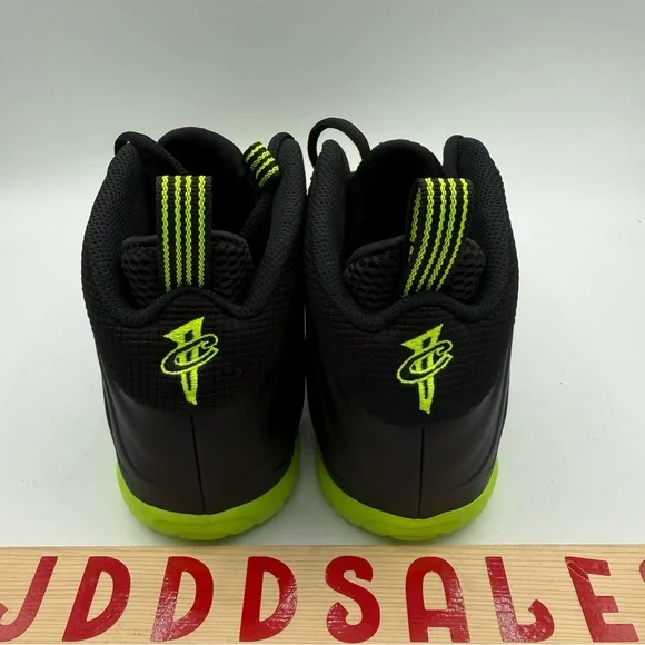 Nike Little Posite One Foamposite Black Volt GS Shoes HF0977-001 Sizes NEW